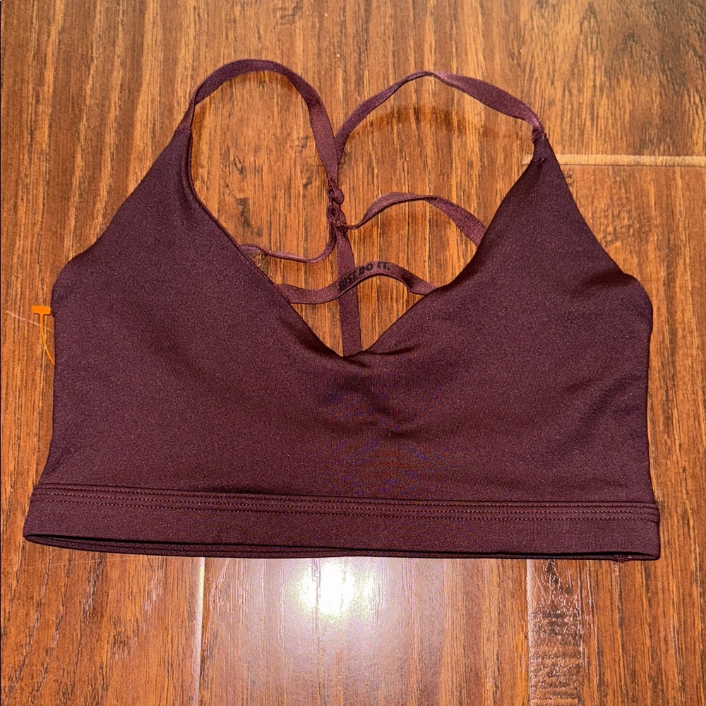 Nike Women's Burgundy Strappy Sports Bra